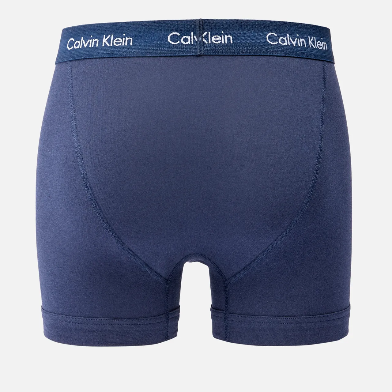 Calvin Klein Men's Cotton Stretch 3-Pack Trunks - Black/Blue/Blue