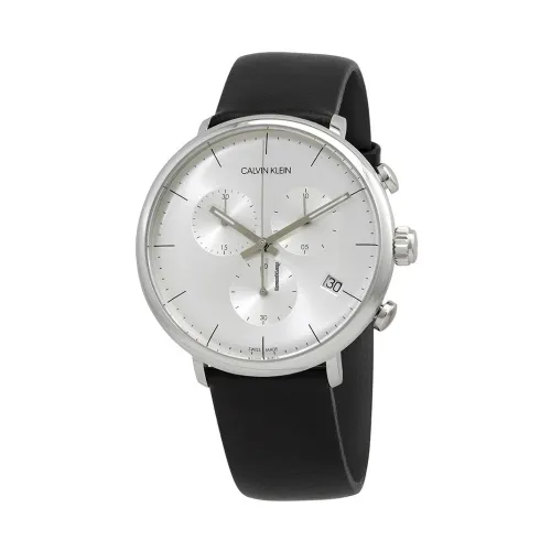Calvin Klein , Men`s High Noon Stainless Steel Watch ,Gray male, Sizes: ONE SIZE