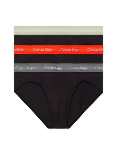 Calvin Klein Men's Hip Briefs Stretch Cotton Pack of 3