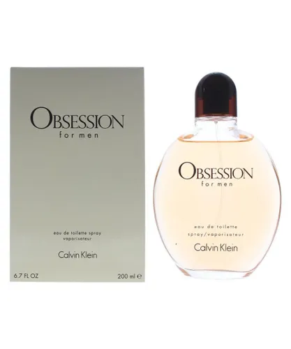Calvin Klein Mens Obsession For Men Eau de Toilette 200ml Spray - Orange - One Size