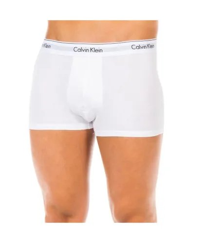 Calvin Klein Mens Pack-2 Boxers - White Cotton