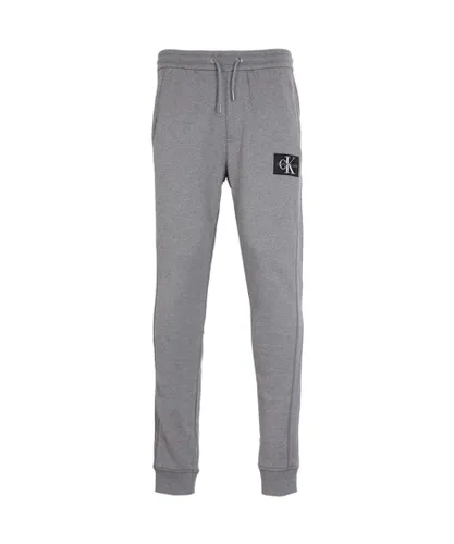Calvin Klein Mens Pants in Grey Cotton