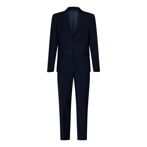 Calvin Klein , Midnight Blue Wool Blend Suit ,Blue male, Sizes: