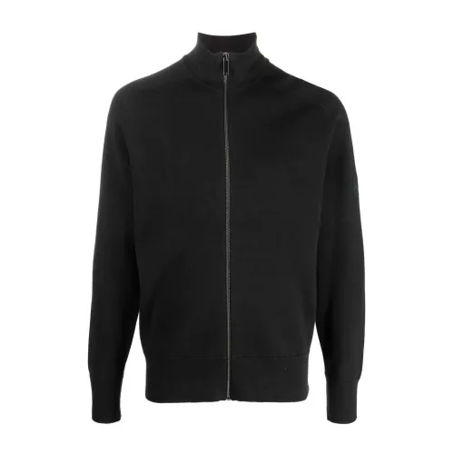 Calvin Klein , Milano stitch zip jacket ,Black male, Sizes: