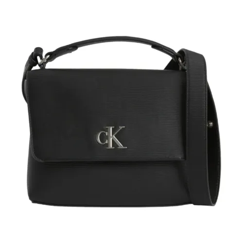 Calvin Klein , Minimal Monogram Top Bag ,Black female, Sizes: ONE SIZE