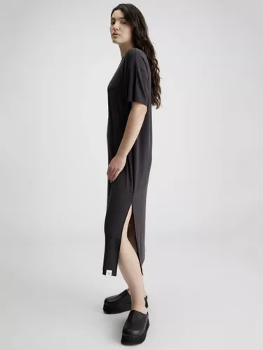Calvin Klein Modal Long T-shirt Dress, Ck Black - Ck Black - Female