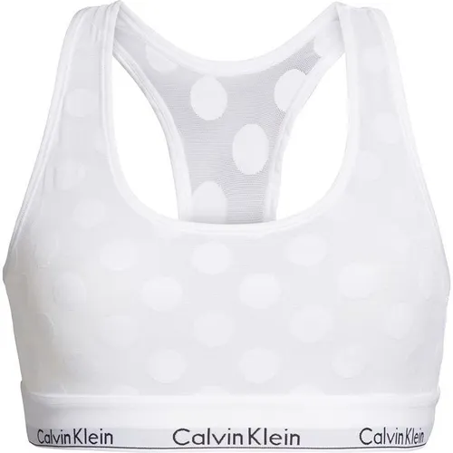 Calvin Klein Modern Cotton Logo Bralette - White