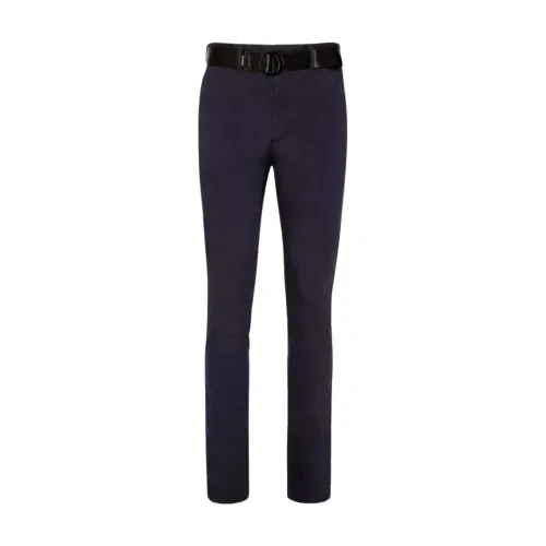 Calvin Klein , Modern Slim Fit Chinos with D-Ring Belt ,Blue male, Sizes: