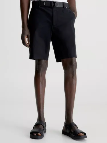 Calvin Klein Modern Twill Slim Short, Black - Black - Male