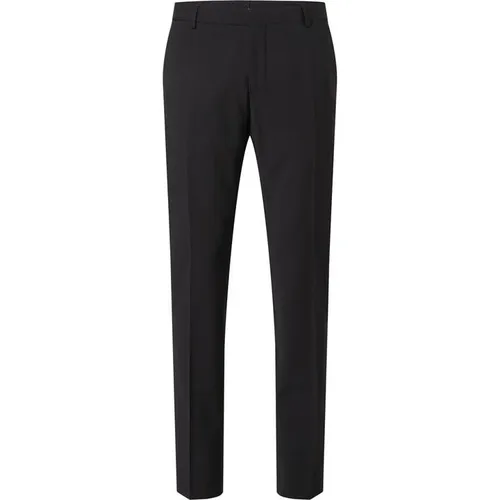 Calvin Klein Modern Wool Blend Regular Pants - Black