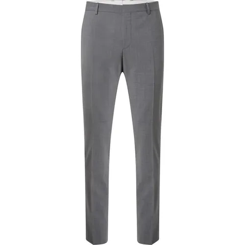 Calvin Klein Modern Wool Blend Regular Pants - Grey