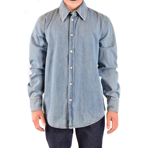 Calvin Klein , Modest and Elegant Oversized Denim Shirt ,Blue male, Sizes: