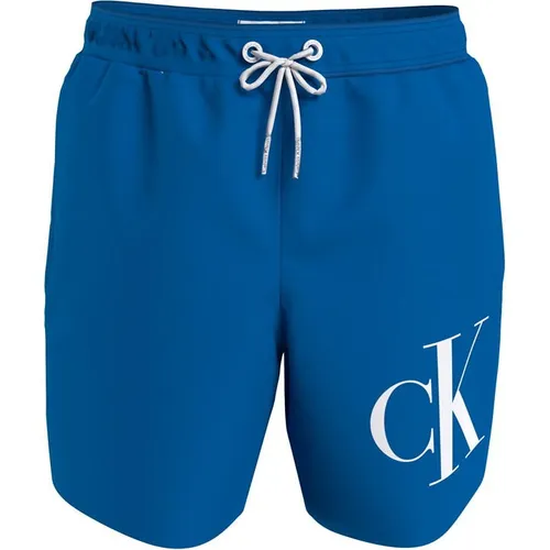 Calvin Klein Monogram Boys Swim Shorts - Blue
