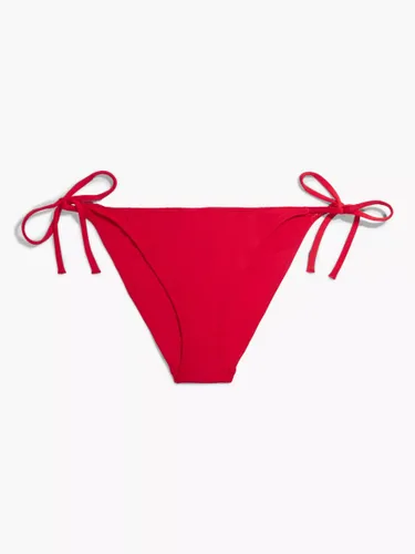 Calvin Klein Monogram String Bikini Bottoms, Cajun Red - Cajun Red - Female
