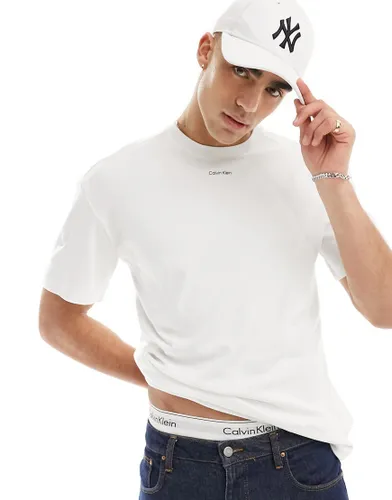 Calvin Klein nano logo t-shirt in white