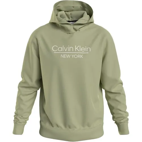 CALVIN KLEIN New York Logo Hoodie - Green