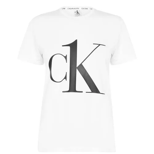 Calvin Klein ONE Cord Crew T Shirt - White