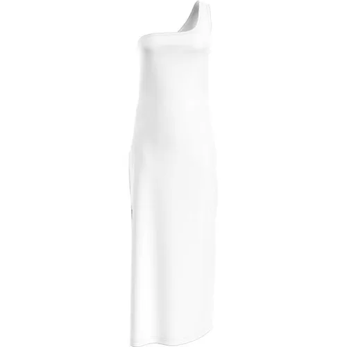 Calvin Klein One Shoulder Dress - White