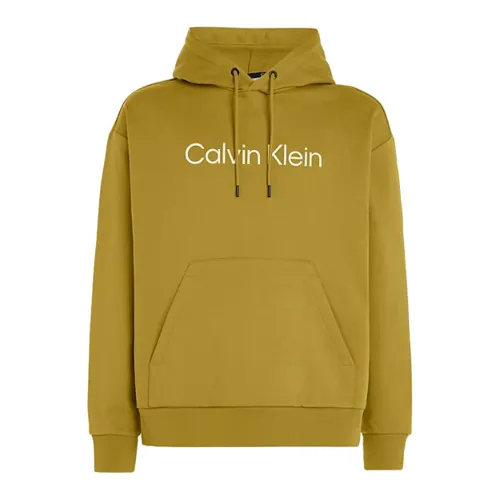 Calvin Klein , Organic Cotton Hoodie ,Green male, Sizes: