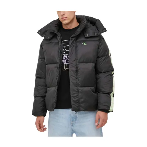 Calvin Klein , Oversize Puffer Jacket ,Black male, Sizes: