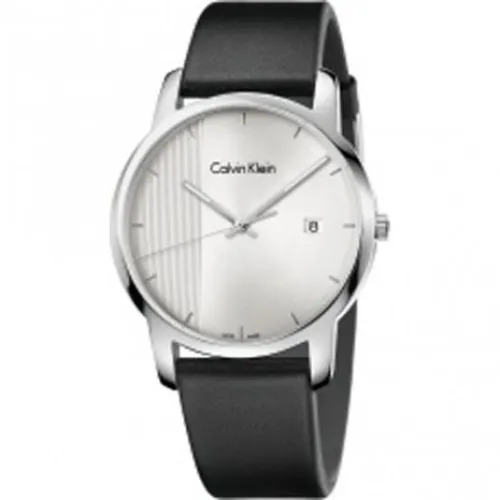 Calvin Klein , Quartz Men`s Watch - Silver Dial, Stainless Steel Case ,Gray male, Sizes: ONE SIZE