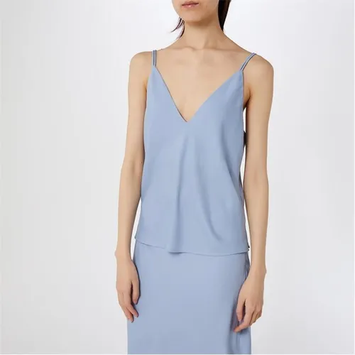CALVIN KLEIN Recycled Crepe Cami Top - Blue
