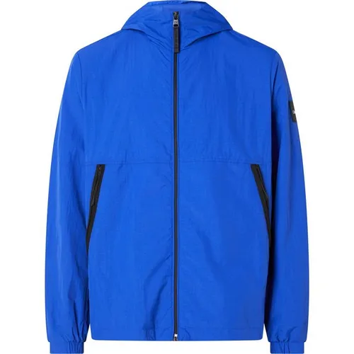 Calvin Klein Recycled Nylon Hooded Jacket - Blue