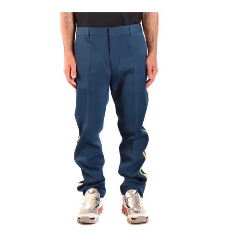 Calvin Klein , Relaxed Fit Sporty Wide Leg Pants ,Blue male, Sizes: