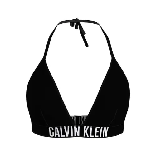 Calvin Klein , RP Triangle Bikini Top - Stylish and Comfortable Swimwear ,Black female, Sizes: