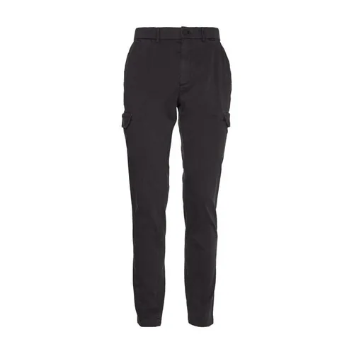 Calvin Klein Sateen-Stretch Slim Cargo Pant - Black