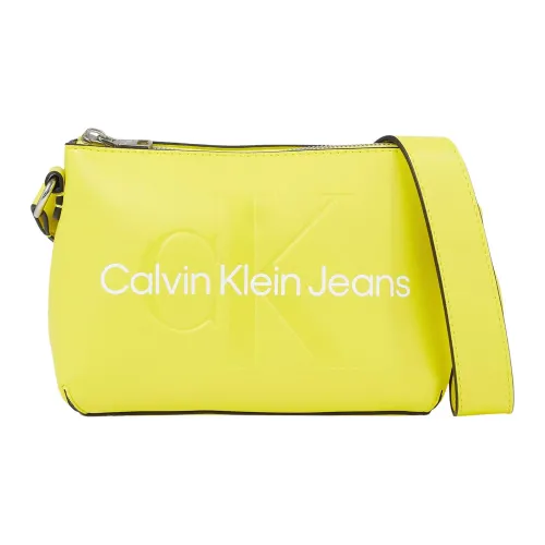 Calvin Klein , Sculpted Yellow Crossbody Bag ,Yellow female, Sizes: ONE SIZE
