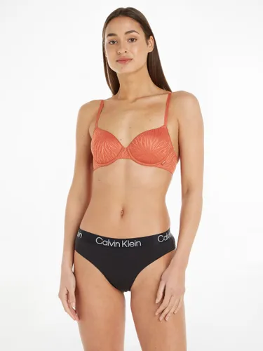 Calvin Klein Sheer Marquisette Demi T-Shirt Bra - Copper/Umber - Female