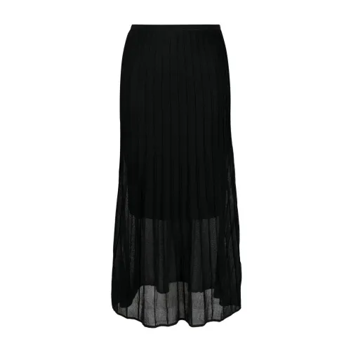 Calvin Klein , Sheer ottoman skirt ,Black female, Sizes: