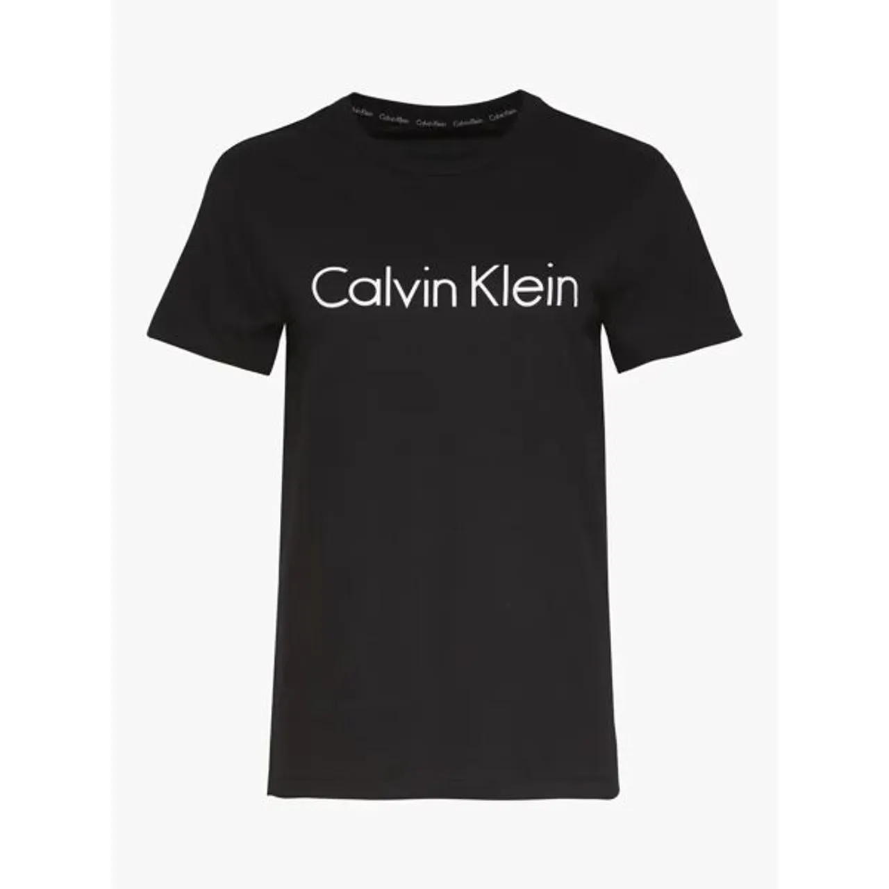 Calvin Klein Short Sleeve Crew Neck Pyjama Top - Black - Female