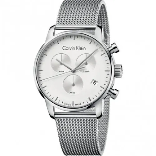 Calvin Klein , Silver Quartz Watch - Stylish and Functional ,Gray female, Sizes: ONE SIZE