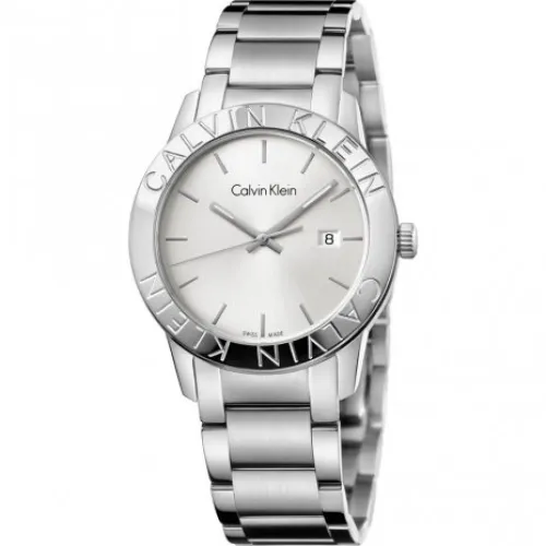 Calvin Klein , Silver Quartz Watch - Stylish and Functional ,Gray female, Sizes: ONE SIZE