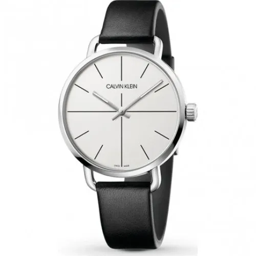 Calvin Klein , Silver Quartz Women`s Watch ,White female, Sizes: ONE SIZE