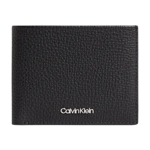 Calvin Klein , Sleek Leather Wallet with Ample Storage ,Black male, Sizes: ONE SIZE