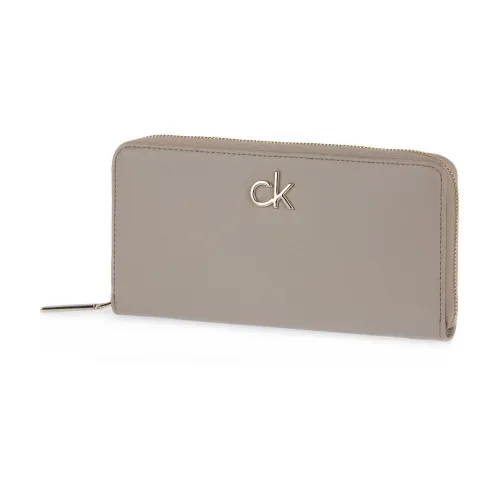 Calvin Klein , Sleek PFC Wallet for Women ,Beige female, Sizes: ONE SIZE