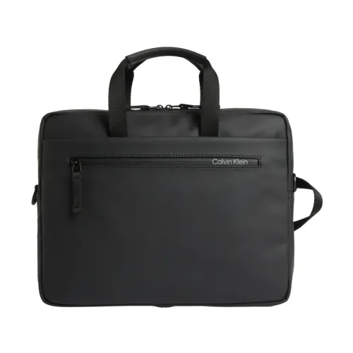 Calvin Klein , Slim Laptop Bag - Black ,Black male, Sizes: ONE SIZE