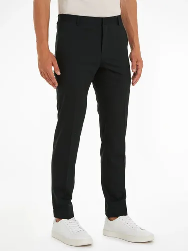 Calvin Klein Slim Wool Stretch Suit Trousers - Perfect Black - Male