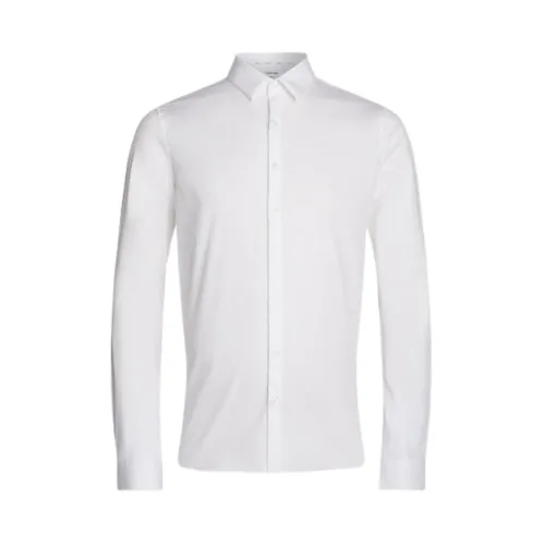 Calvin Klein , Soft Touch White Poplin Shirt ,White male, Sizes:
