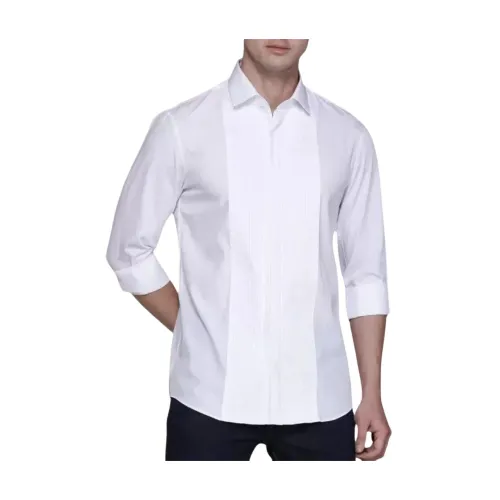 Calvin Klein , Sophisticated Cotton Shirt ,White male, Sizes: