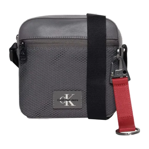 Calvin Klein , Square Camera Bag Spring/Summer Collection ,Gray male, Sizes: ONE SIZE