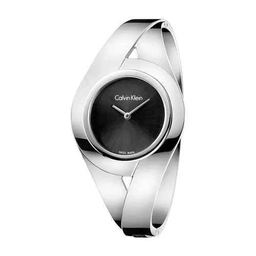 Calvin Klein , Stainless Steel Analog Quartz Watch with Steel Strap ,Gray female, Sizes: ONE SIZE