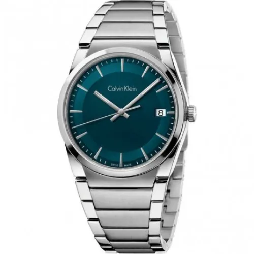 Calvin Klein , Stunning Quartz Watch with Blue Dial ,Gray female, Sizes: ONE SIZE