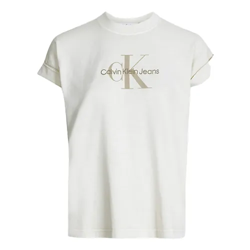 Calvin Klein , T-Shirts ,Beige female, Sizes: