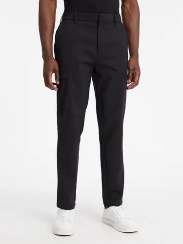 Calvin Klein Tapered Cargo Trousers, CK Black - CK Black - Male