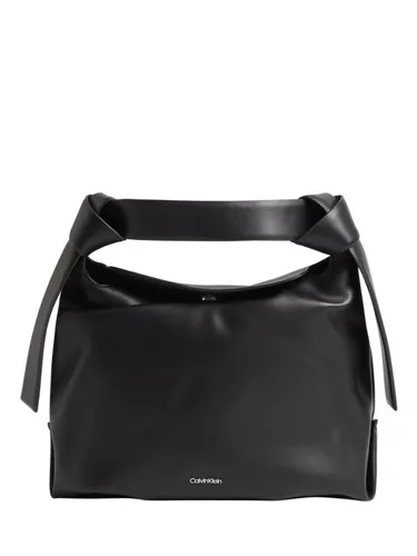 Calvin Klein Tie Knot Detail Cross Body Bag - Black - Female
