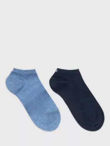 Calvin Klein Trainer Socks, Pack of 2, Blue - Blue - Male